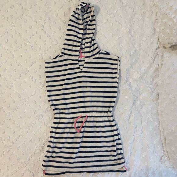 Gap Kids Other - Gap Kids Terry Cloth Dress Hooded Pool Swim Coverup Girls Size Medium